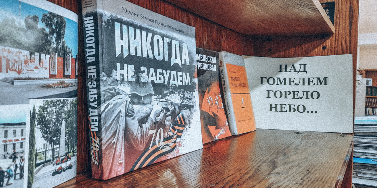 Книжная полка "Над Гомелем горело небо..."