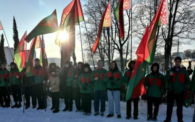 Участие в районном торжественном митинге