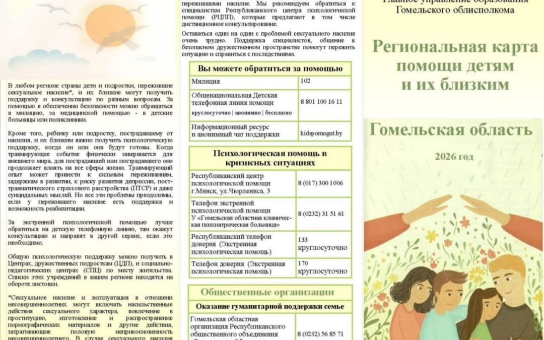региональная карта помощи